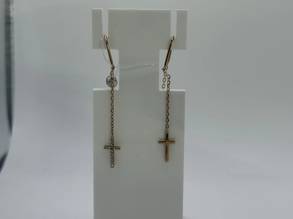 СЕРЬГИ С КАМНЯМИ (Au 585)