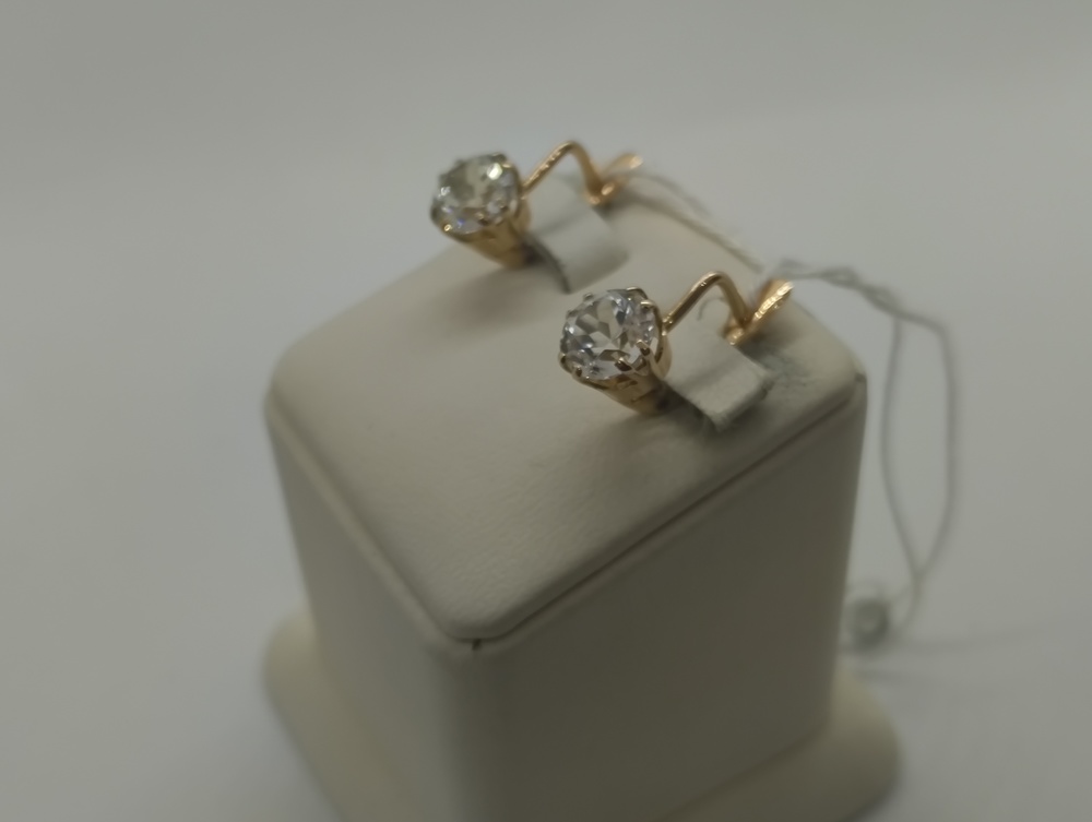 СЕРЬГИ С КАМНЕМ (Au 583)