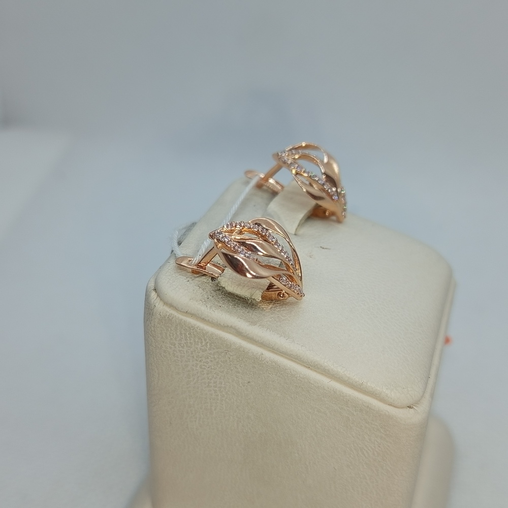 СКМИ585 СЕРЬГИ С КАМНЯМИ (Au 585)