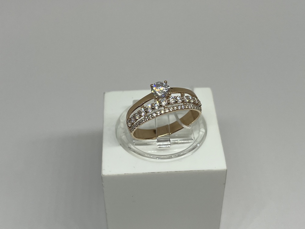 КОЛКМИ585 КОЛЬЦО С КАМНЯМИ (Au 585)