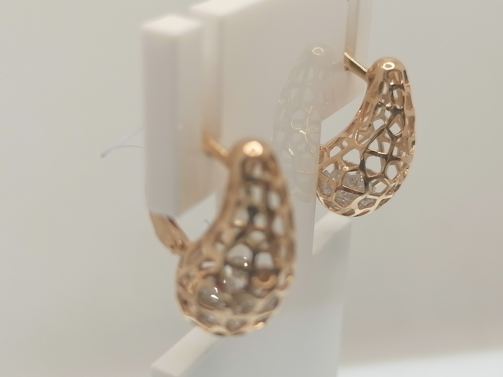 СЕРЬГИ С КАМНЯМИ (Au 585)