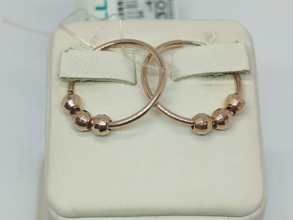 СЕРЬГИ КОНГО без камня (Au 585)