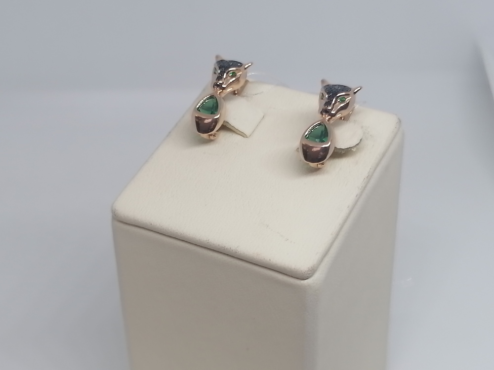 СЕРЬГИ С КАМНЯМИ (Au 585)