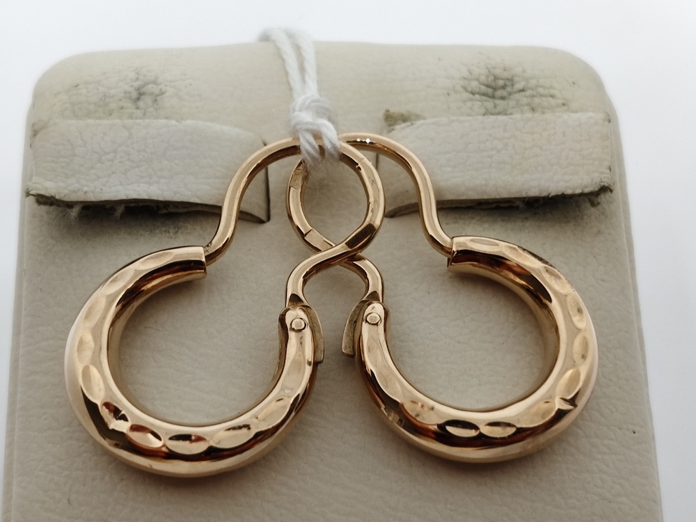 СБКМ585 СЕРЬГИ БЕЗ КАМНЯ (Au 585)