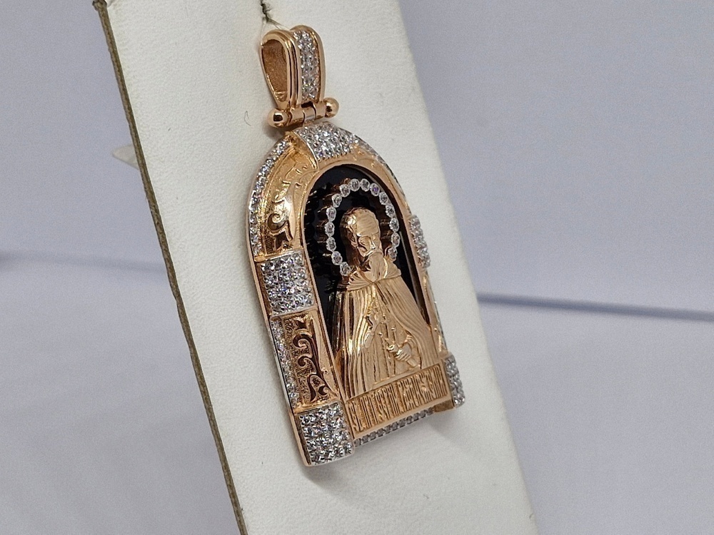 ПОДВЕСКА ИКОНА с камнями (Au 585)