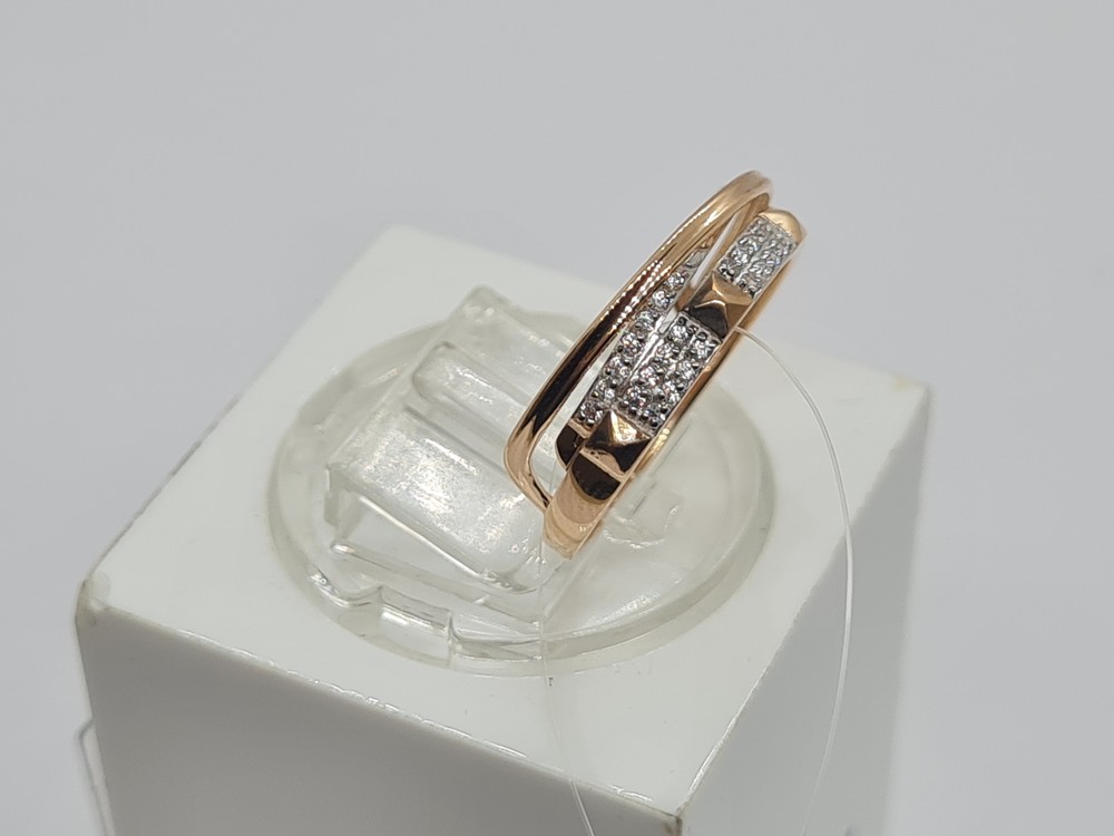 1105357 КОЛЬЦО С КАМНЯМИ (Au 585)