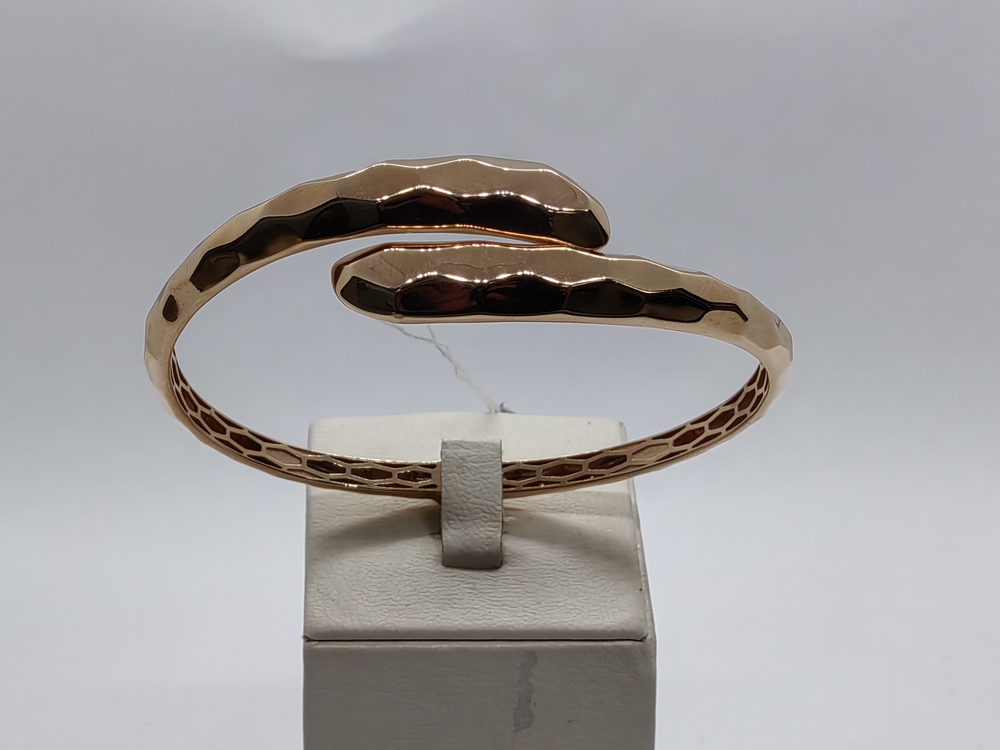 БРАСЛЕТ ЖЕСТКИЙ С АЛМАЗНОЙ ГРАНЬЮ (Au 585)