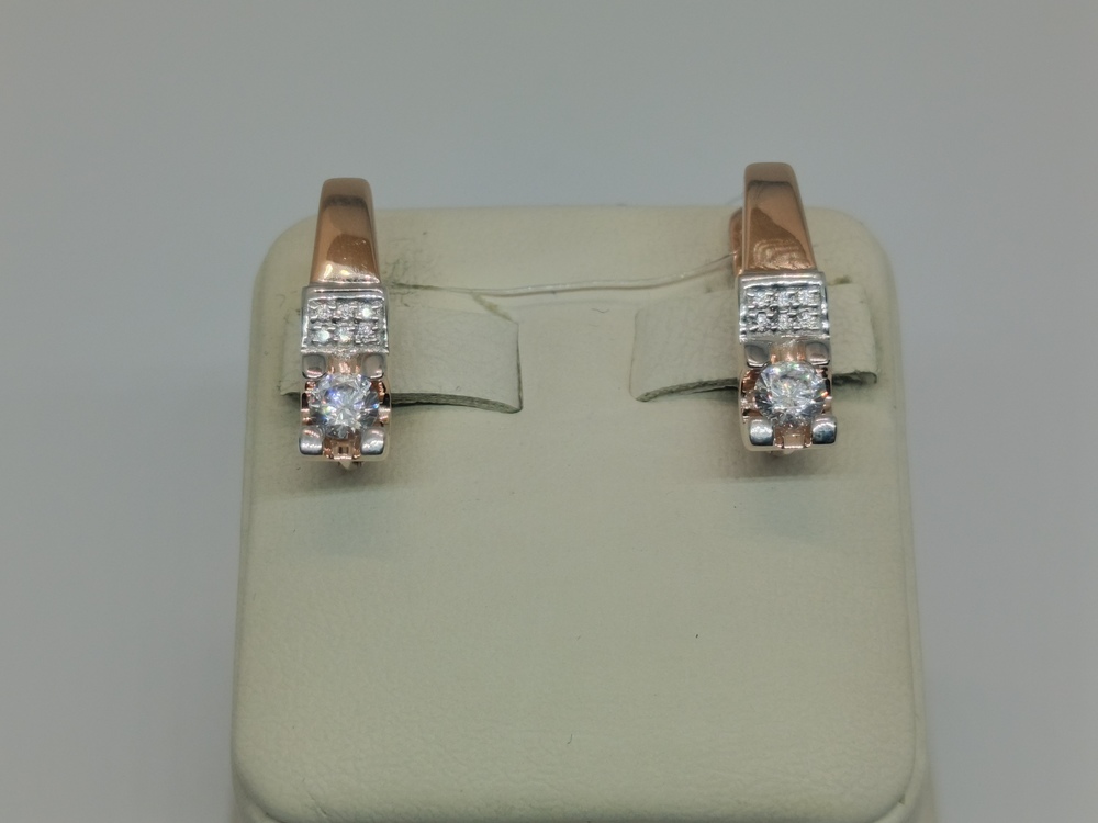 СЕРЬГИ С КАМНЯМИ (Au 585)