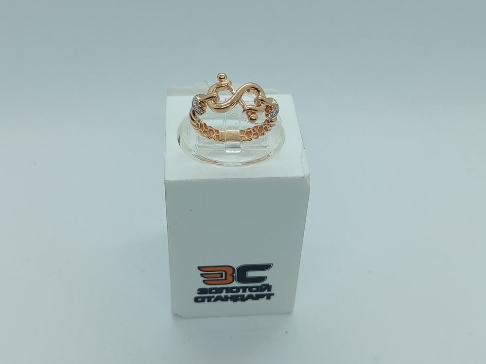 КОЛЬЦО С КАМНЯМИ (Au 585)