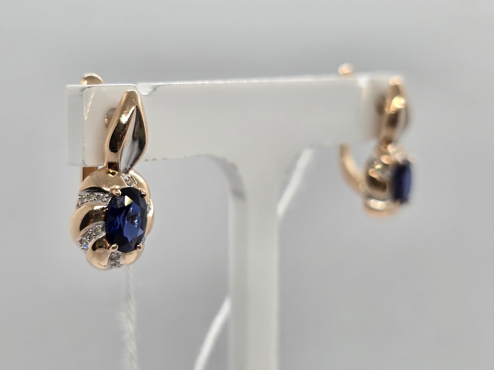 СЕРЬГИ С КАМНЯМИ (Au 585)