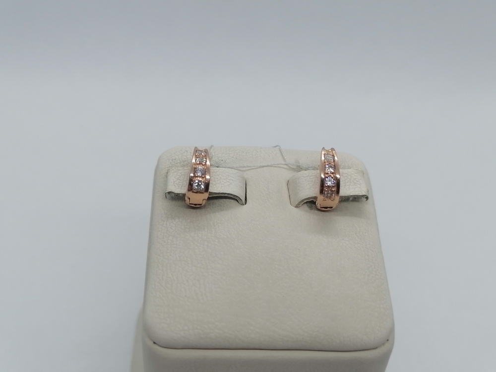 СКМИ585 СЕРЬГИ С КАМНЯМИ (Au 585)