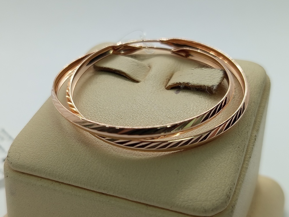 СЕРЬГИ КОНГО без камня (Au 585)