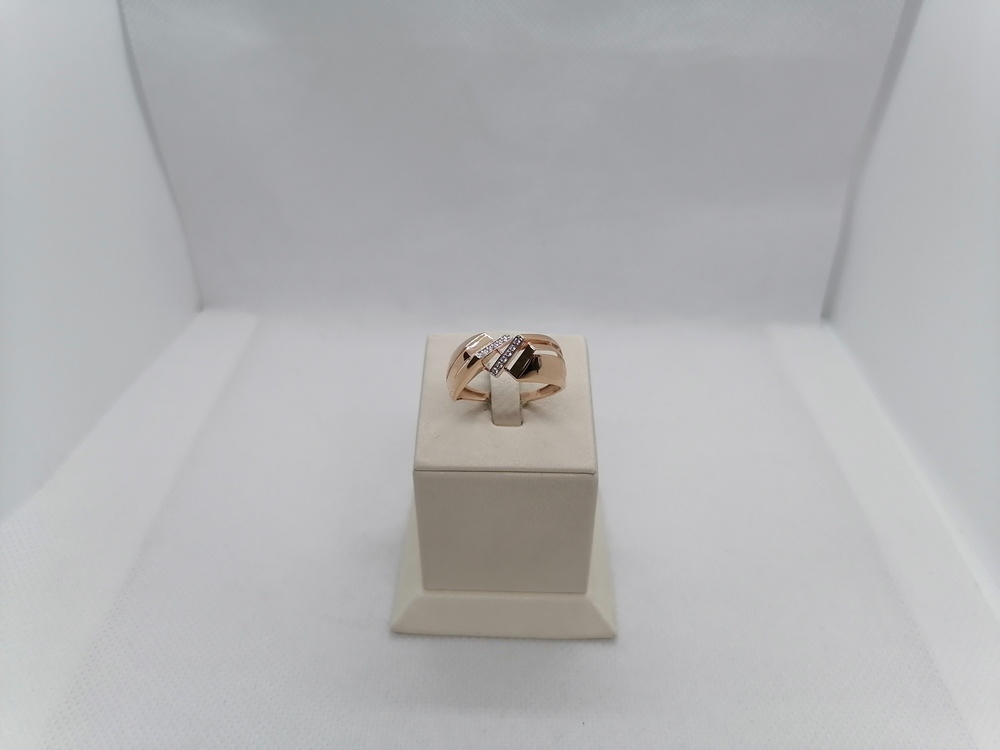 КОЛЬЦО С КАМНЯМИ (Au 585)