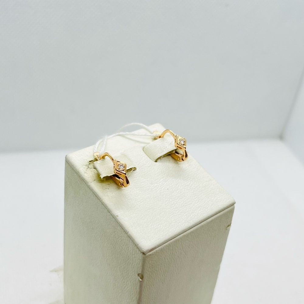 СЕРЬГИ С КАМНЕМ (Au 585)