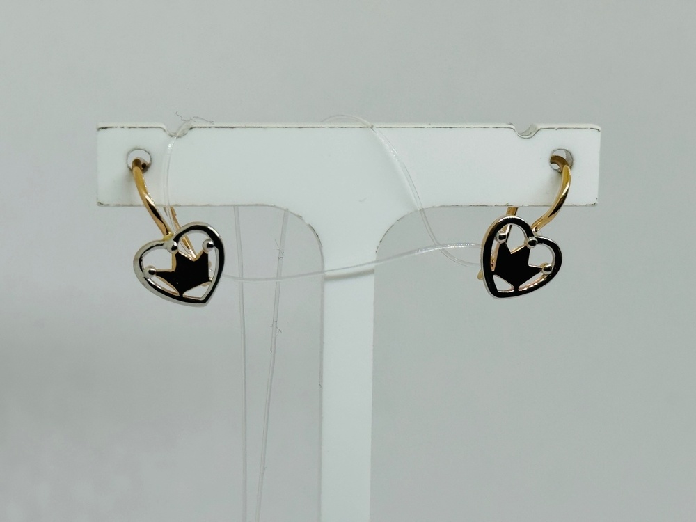 СЕРЬГИ ПЕТЕЛЬКА без камня (Au 585)