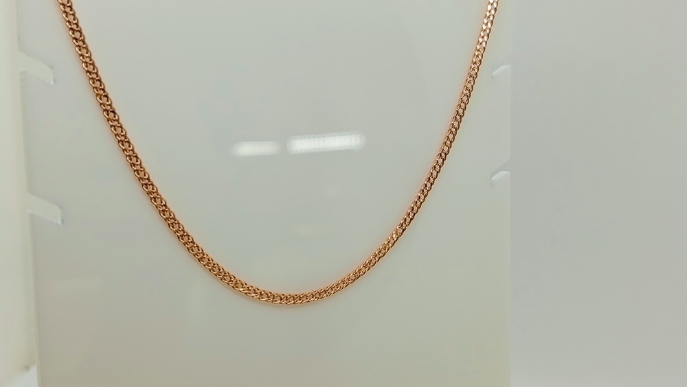 ЦЕПЬ ПУСТОТЕЛАЯ Ромб двойной (Au 585)