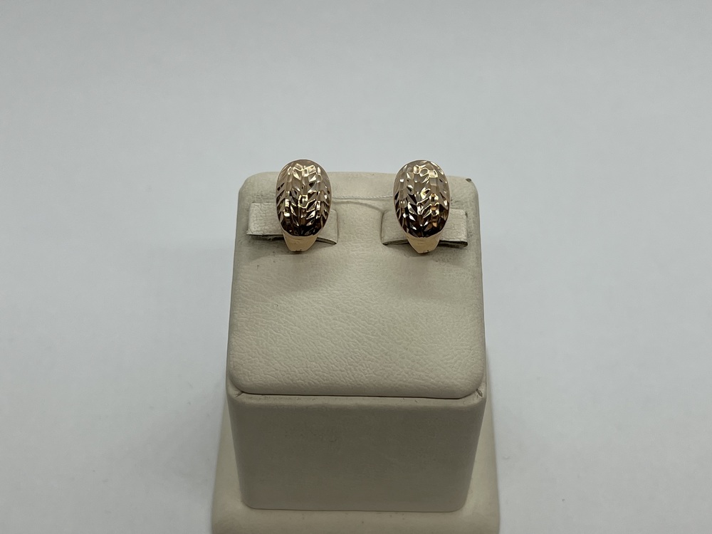 СБКМ585 СЕРЬГИ БЕЗ КАМНЯ (Au 585)