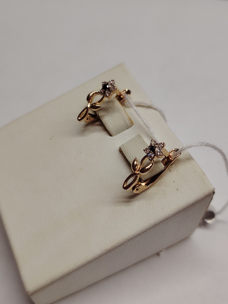 СКМИ585 СЕРЬГИ С КАМНЯМИ (Au 585)