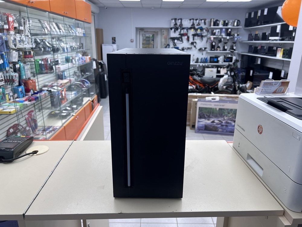 Системный блок Ginzzu; Core i3-10100F, GeForce GTX 1050 Ti, 8 Гб, 500 Гб, 2 Tb