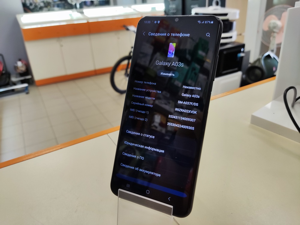 Смартфон Samsung Galaxy A03 3/32