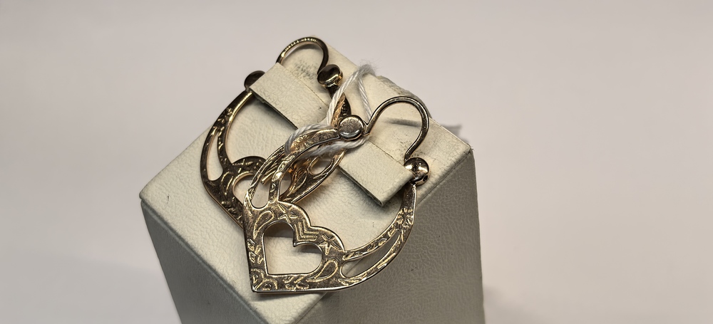 СБКМ583 СЕРЬГИ БЕЗ КАМНЯ (Au 583)