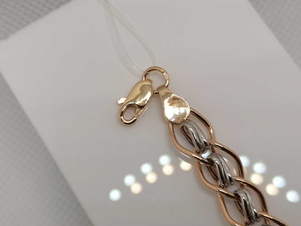 БРАСЛЕТ ПУСТОТЕЛЫЙ Фантазия (Au 585)