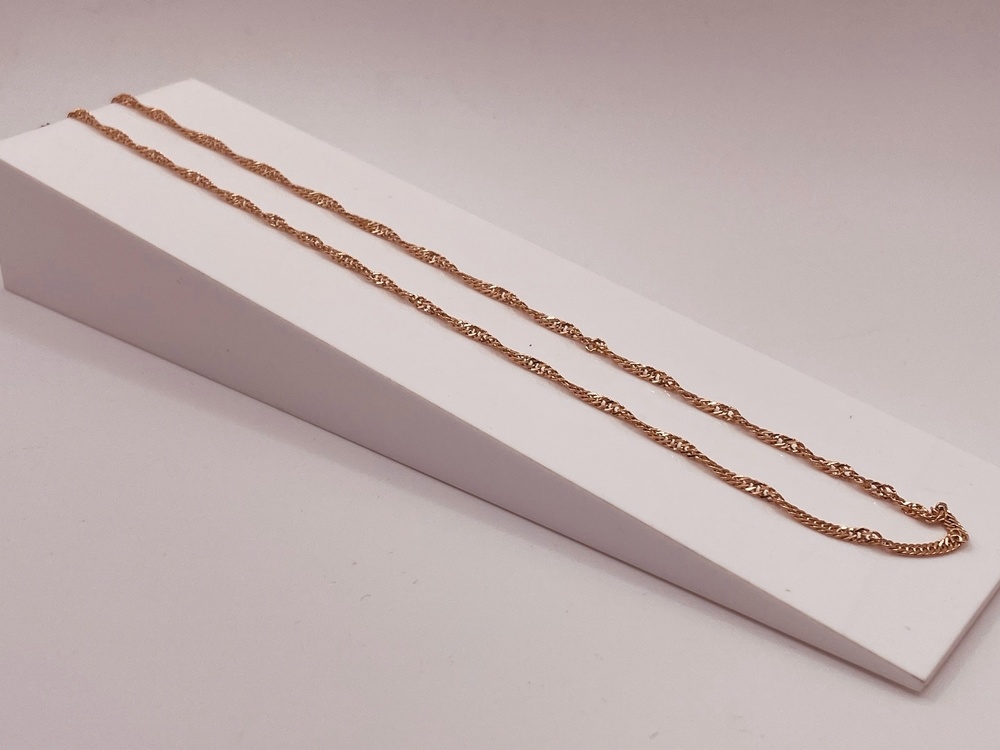 ЦПСИ585 ЦЕПЬ ПУСТОТЕЛАЯ Сингапур (Au 585)