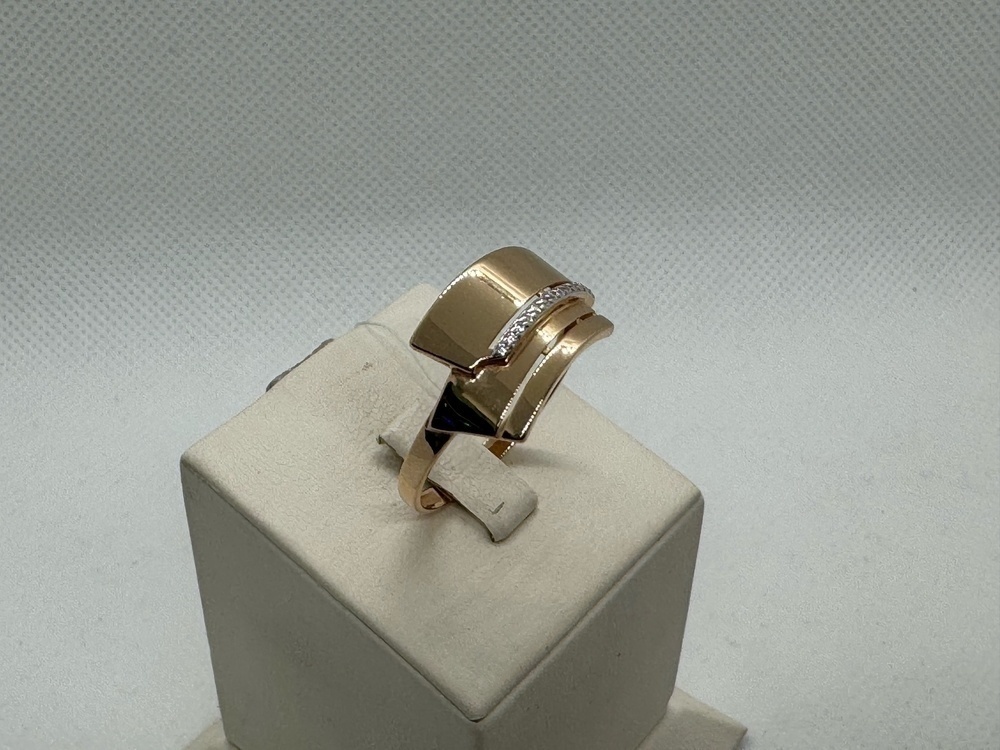 КОЛЬЦО С КАМНЯМИ (Au 585)