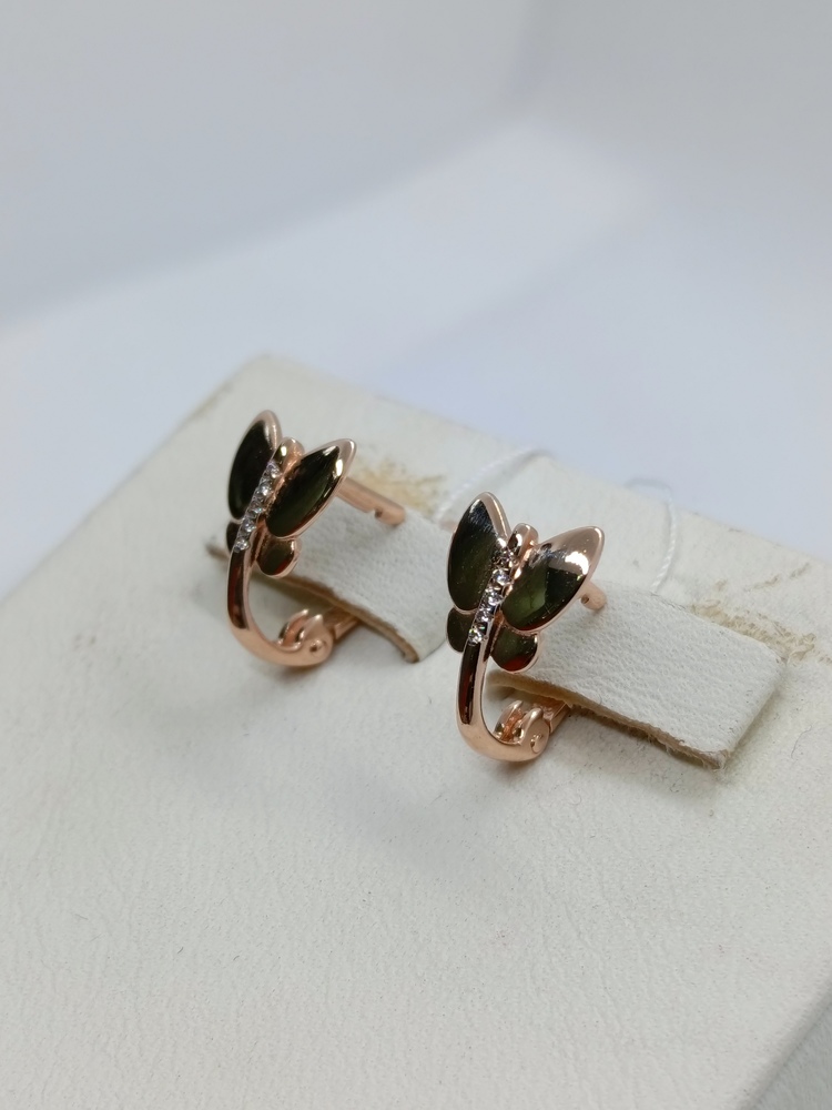 СКМИ585 СЕРЬГИ С КАМНЯМИ (Au 585)