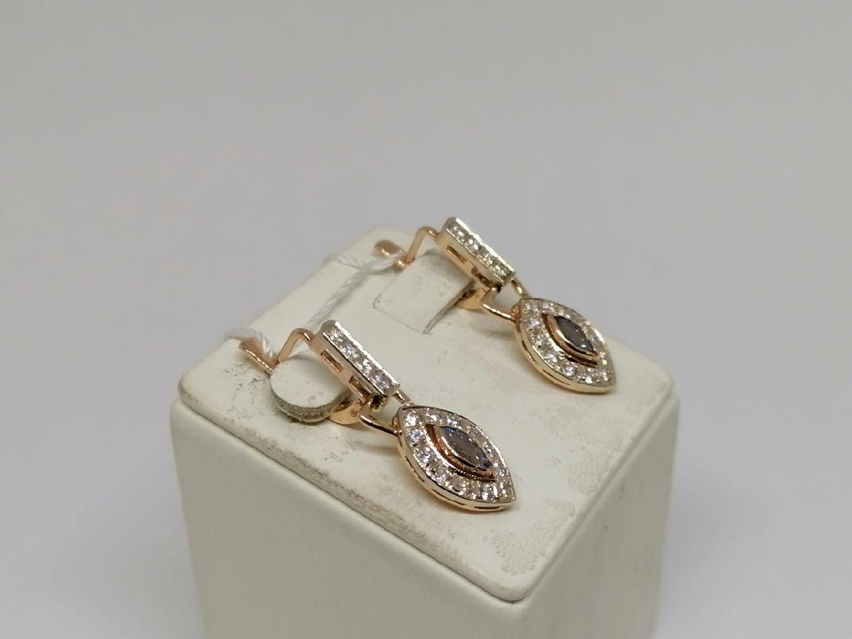 СЕРЬГИ С КАМНЯМИ (Au 585)