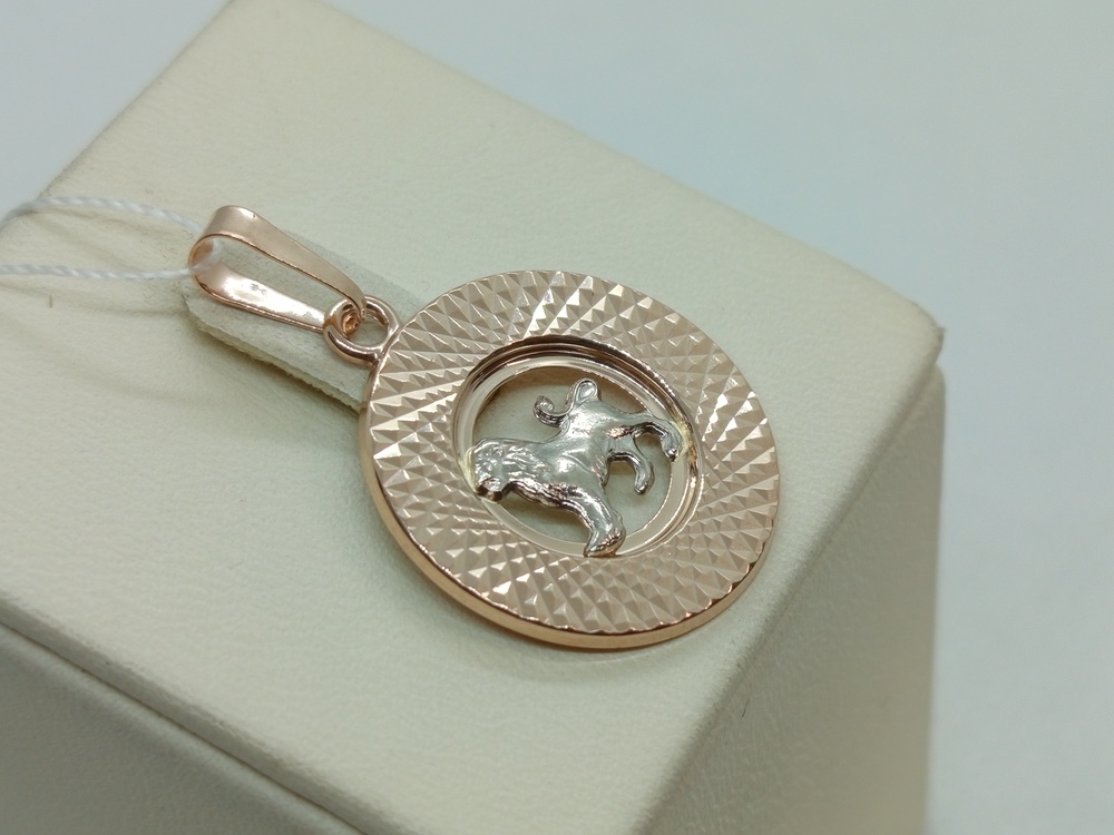 КрСПАлев ПОДВЕСКА ЗНАК ЗОДИАКА ЛЕВ (Au 585)