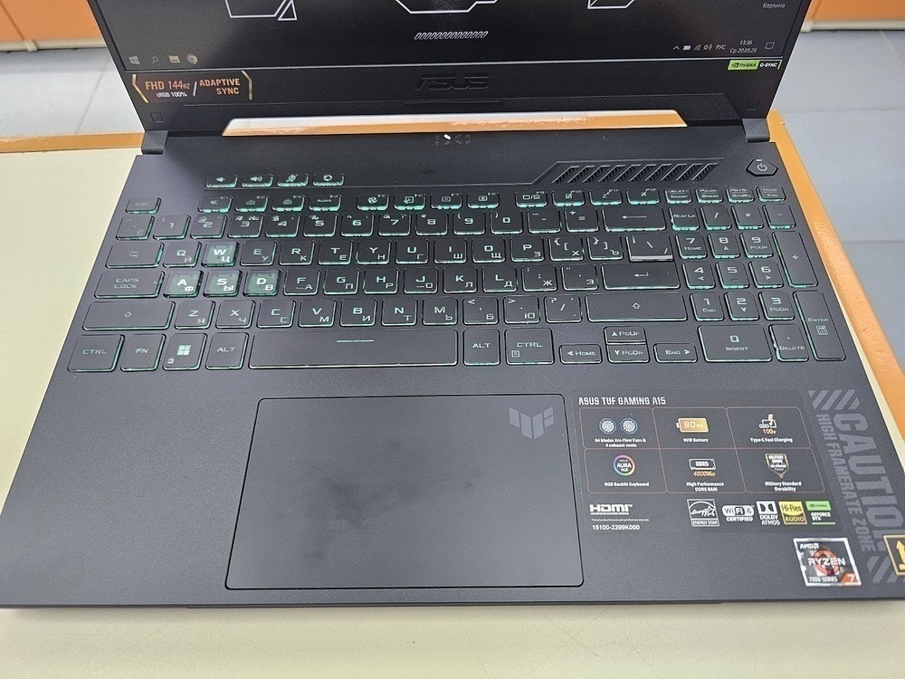 Ноутбук ASUS; Ryzen 7 7435HS, Geforce RTX 4060, 16 Гб, 512 GB, Нет