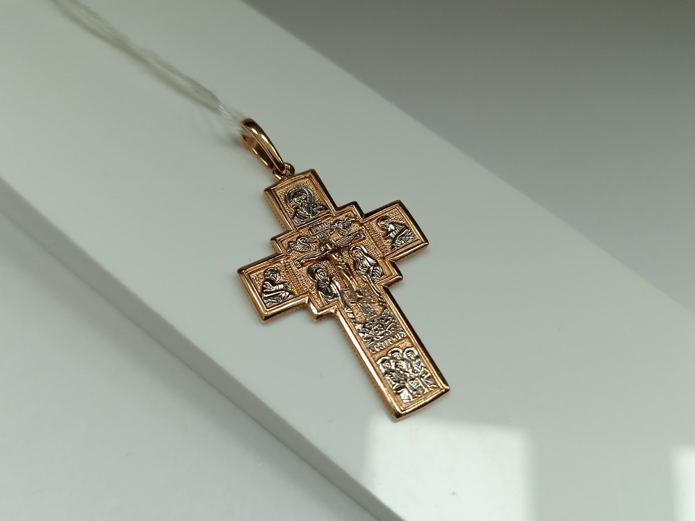 ПОДВЕСКА КРЕСТ БЕЗ КАМНЯ (Au 585)