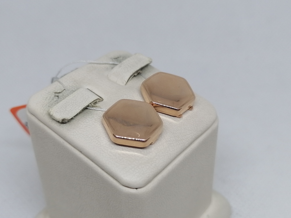 ЗАПОНКИ БЕЗ КАМНЯ Au 585