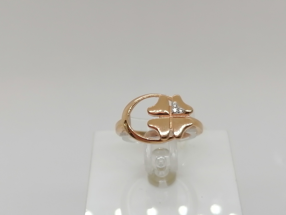 КОЛЬЦО С КАМНЯМИ (Au 585)