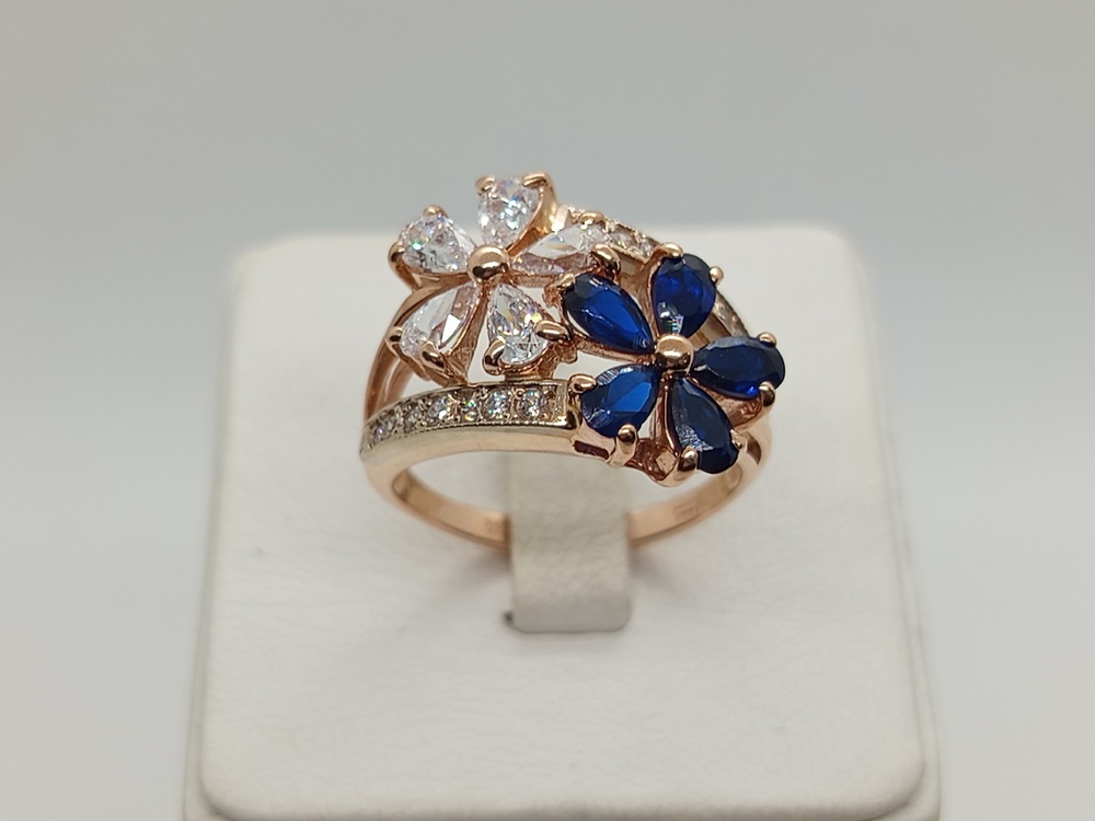 КОЛКМИ585 КОЛЬЦО С КАМНЯМИ (Au 585)