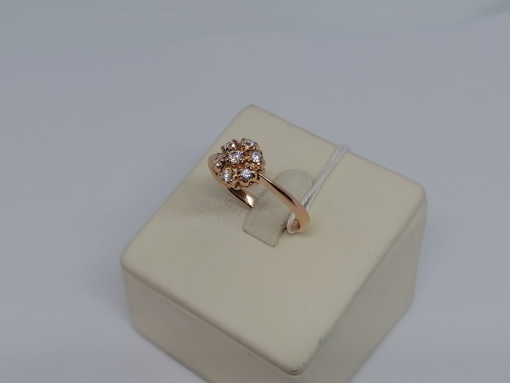 КОЛКМИ585 КОЛЬЦО С КАМНЯМИ (Au 585)