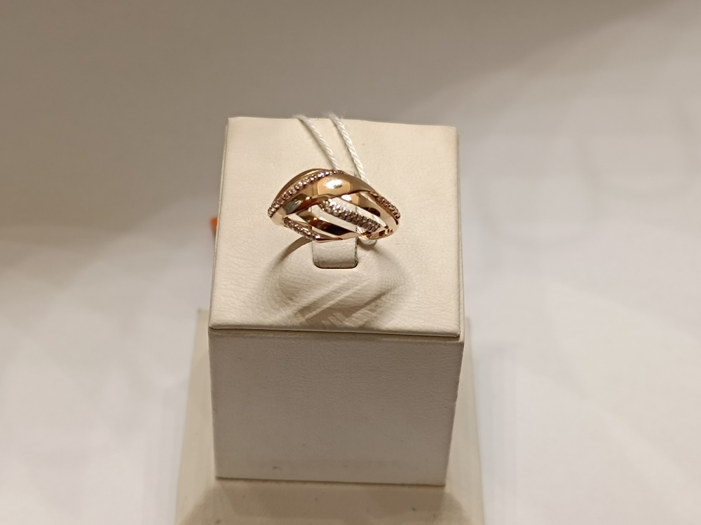 КОЛКМИ585 КОЛЬЦО С КАМНЯМИ (Au 585)