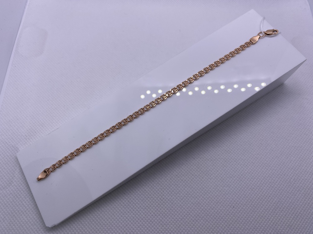 БРАСЛЕТ ПУСТОТЕЛЫЙ Лав Au 585