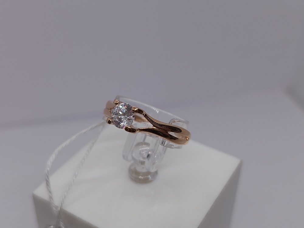 КОЛКМ585 КОЛЬЦО С КАМНЕМ (Au 585)