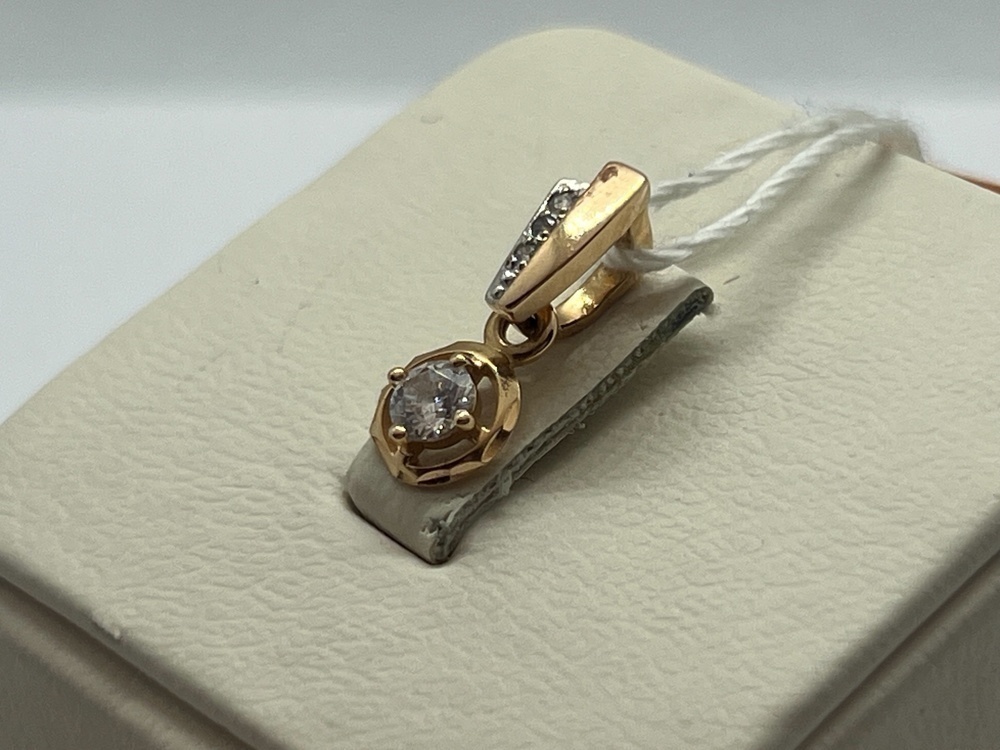 ПОДВЕСКА С КАМНЯМИ (Au 585)