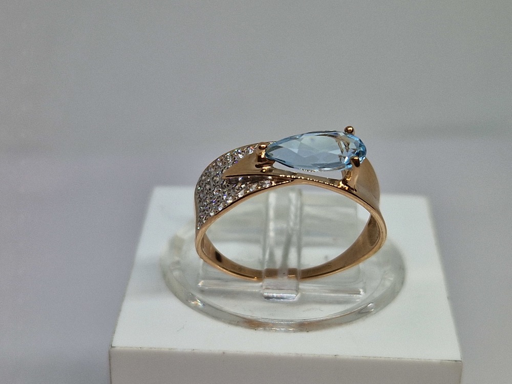 КОЛКМИ585 КОЛЬЦО С КАМНЯМИ (Au 585)