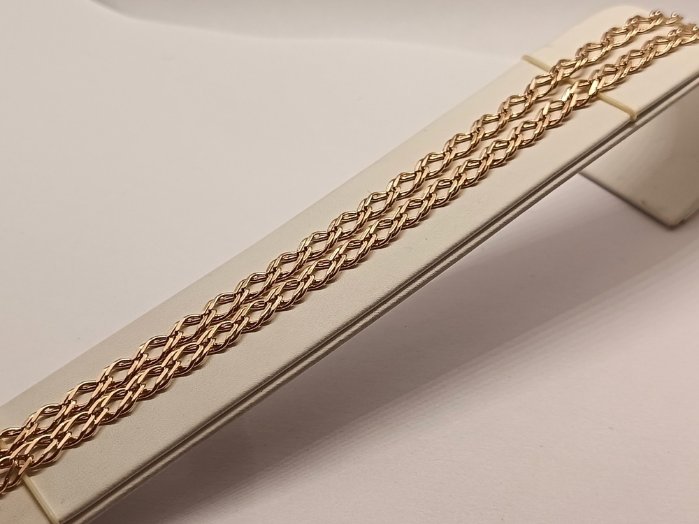 ЦЕПЬ ПОЛНОВЕСНАЯ Ромб двойной (Au 585)