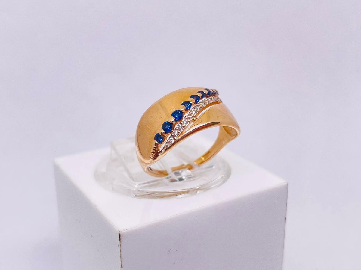 КОЛКМИ585 КОЛЬЦО С КАМНЯМИ (Au 585)