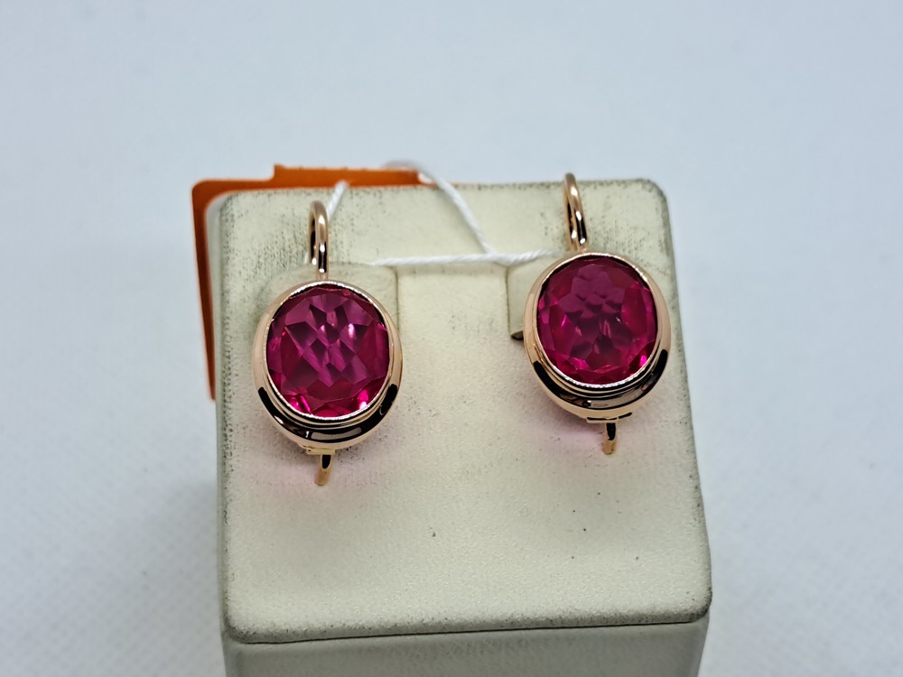 СЕРЬГИ С КАМНЕМ (Au 583)