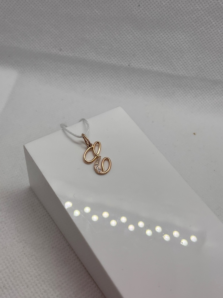 ПОДВЕСКА БУКВА Е Au 585