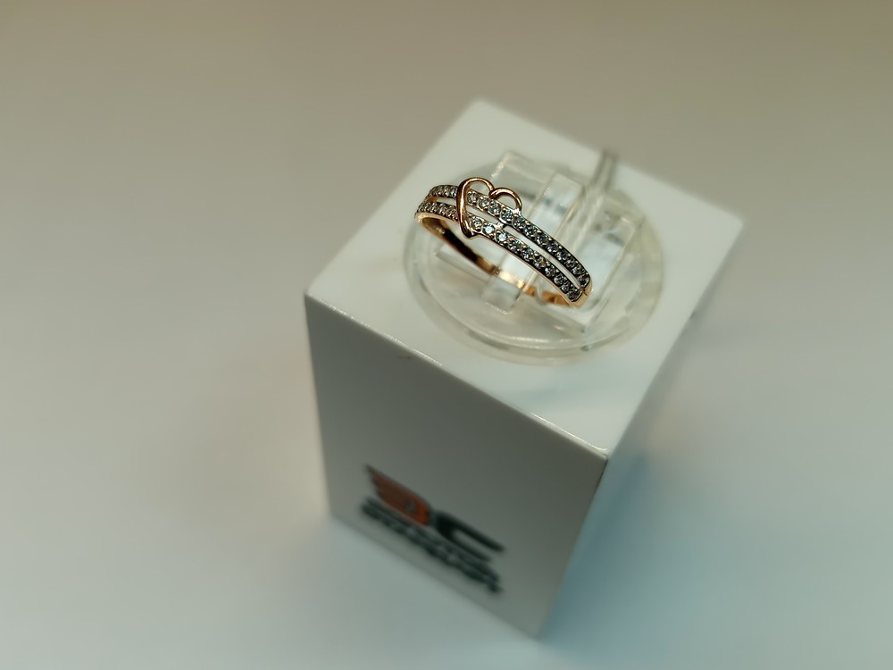 КОЛКМИ585 КОЛЬЦО С КАМНЯМИ (Au 585)