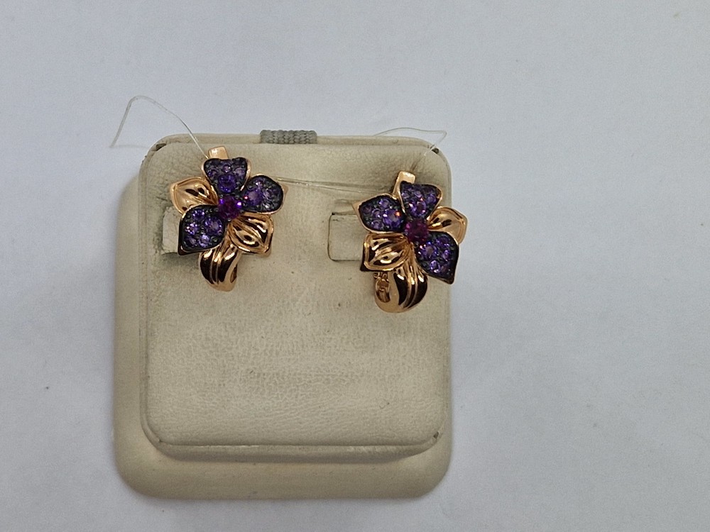 СЕРЬГИ С КАМНЯМИ (Au 585)