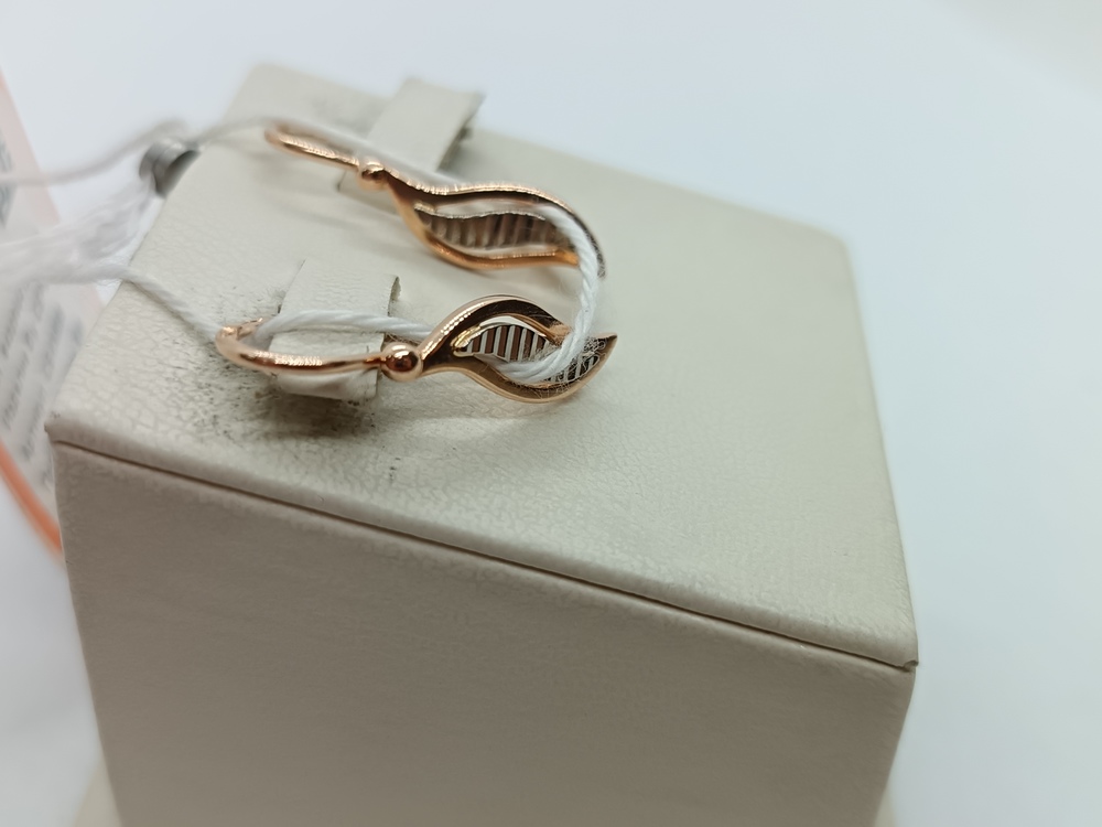 СБКМ585 СЕРЬГИ БЕЗ КАМНЯ (Au 585)