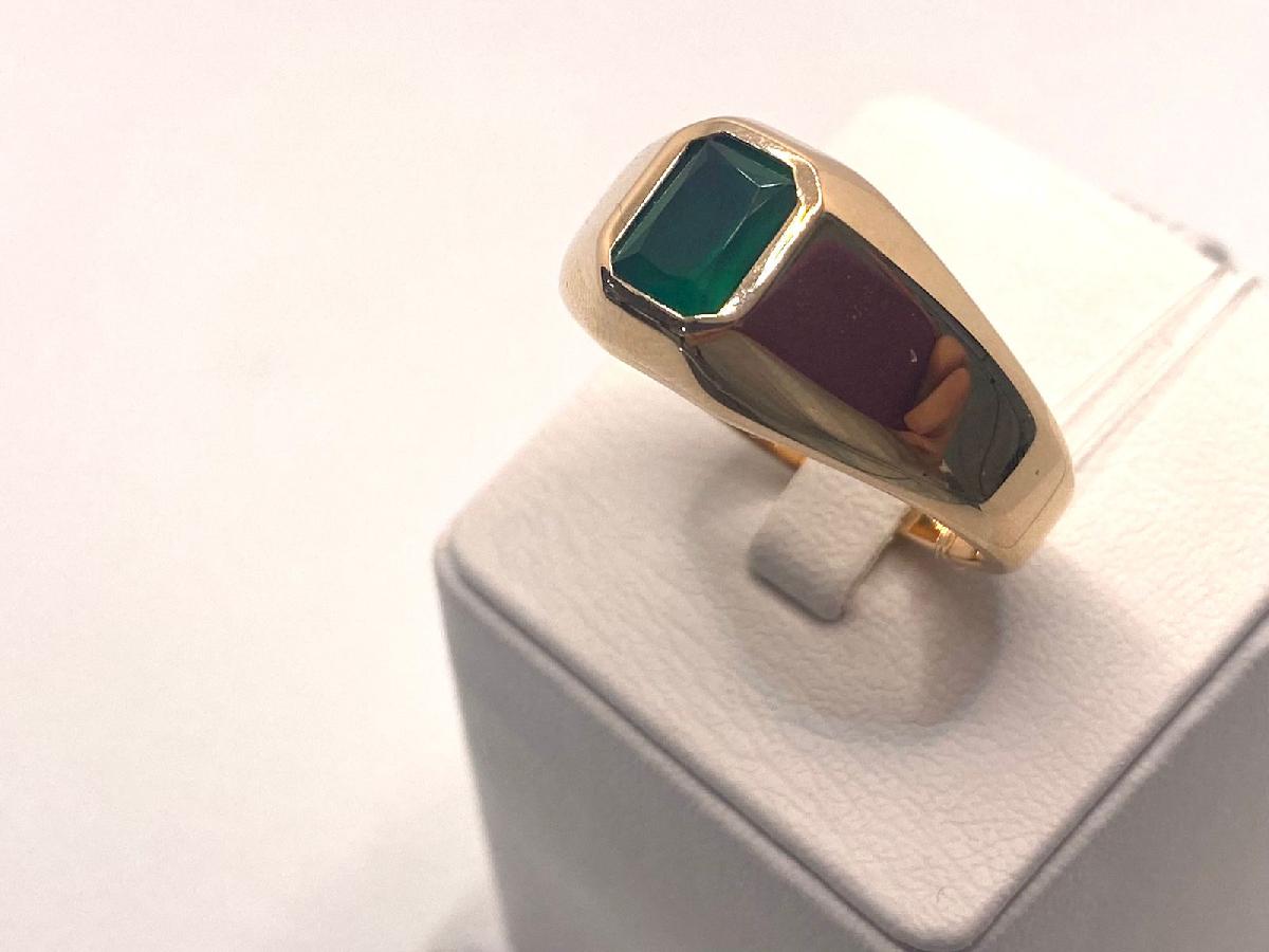 КОЛЬЦО ПЕЧАТКА с камнем (Au 585)